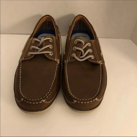 David Stone Shoes Mens Size 9.5 EEE Loafer Boat Slip On Brown‎ - Picture 3 of 9